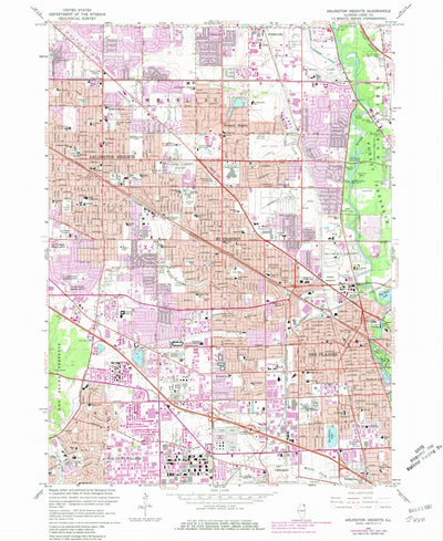 United States Geological Survey Arlington Heights, IL (1963, 24000-Scale) digital map