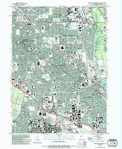 United States Geological Survey Arlington Heights, IL (1993, 24000-Scale) digital map