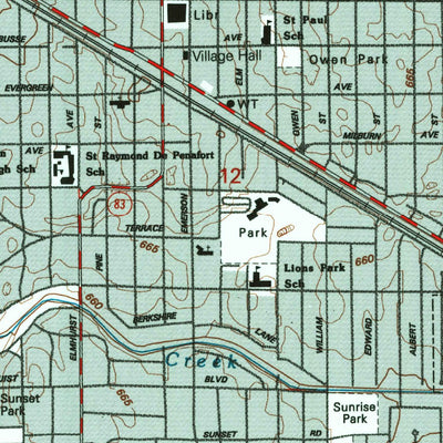 United States Geological Survey Arlington Heights, IL (1993, 24000-Scale) digital map