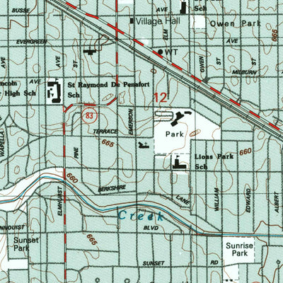 United States Geological Survey Arlington Heights, IL (1995, 24000-Scale) digital map