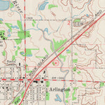 United States Geological Survey Arlington, KS (1971, 24000-Scale) digital map