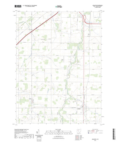 United States Geological Survey Arlington, OH (2023, 24000-Scale) digital map