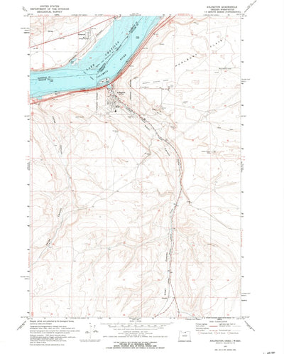 United States Geological Survey Arlington, OR-WA (1971, 24000-Scale) digital map