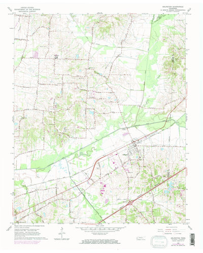 United States Geological Survey Arlington, TN (1965, 24000-Scale) digital map