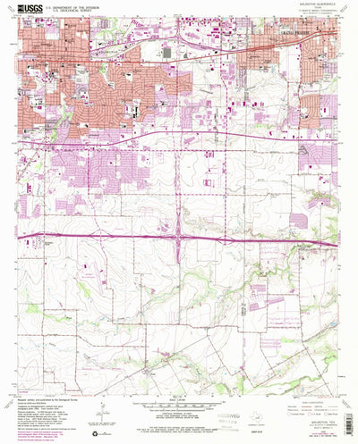 United States Geological Survey Arlington, TX (1959, 24000-Scale) digital map