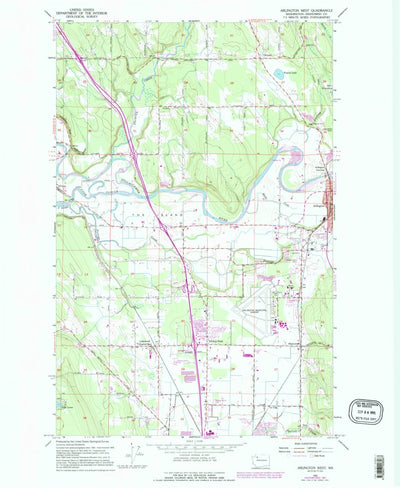 United States Geological Survey Arlington West, WA (1956, 24000-Scale) digital map