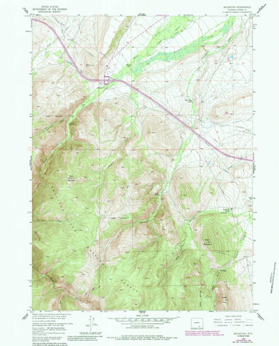 United States Geological Survey Arlington, WY (1958, 24000-Scale) digital map