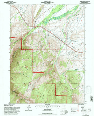 United States Geological Survey Arlington, WY (1992, 24000-Scale) digital map