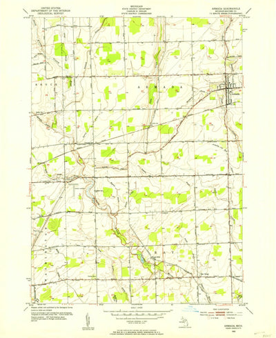 United States Geological Survey Armada, MI (1952, 24000-Scale) digital map