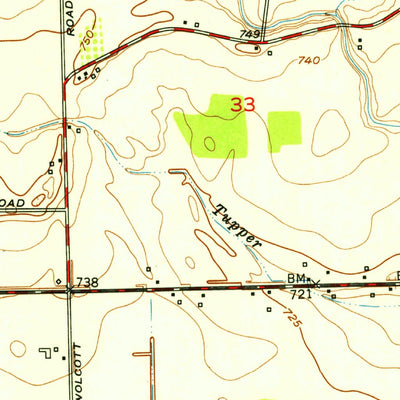 United States Geological Survey Armada, MI (1952, 24000-Scale) digital map