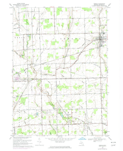 United States Geological Survey Armada, MI (1968, 24000-Scale) digital map