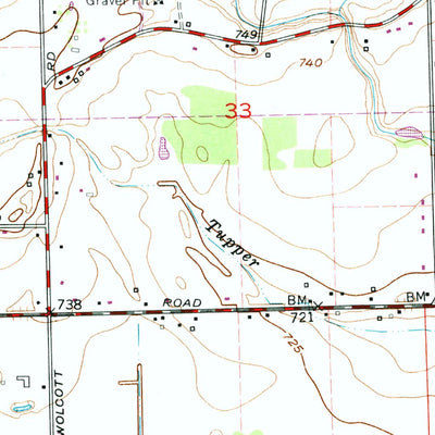 United States Geological Survey Armada, MI (1968, 24000-Scale) digital map