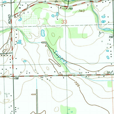 United States Geological Survey Armada, MI (1991, 24000-Scale) digital map