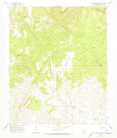 United States Geological Survey Armer Mountain, AZ (1964, 24000-Scale) digital map