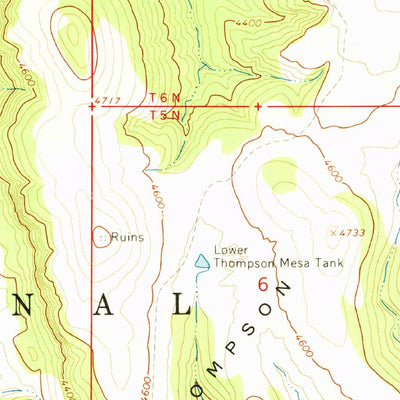 United States Geological Survey Armer Mountain, AZ (1964, 24000-Scale) digital map