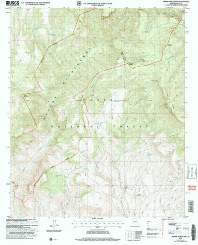 United States Geological Survey Armer Mountain, AZ (2004, 24000-Scale) digital map