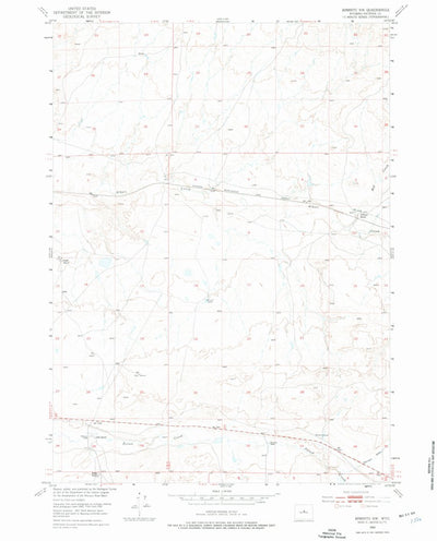 United States Geological Survey Arminto NW, WY (1952, 24000-Scale) digital map