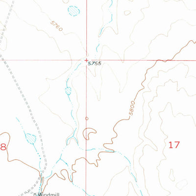 United States Geological Survey Arminto NW, WY (1952, 24000-Scale) digital map