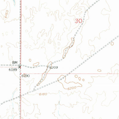 United States Geological Survey Arminto SW, WY (1952, 24000-Scale) digital map