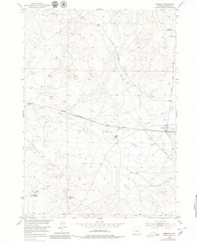 United States Geological Survey Arminto, WY (1952, 24000-Scale) digital map