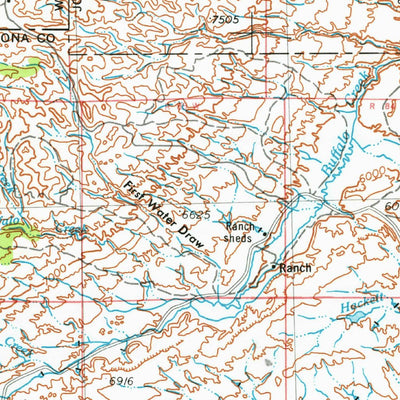 United States Geological Survey Arminto, WY (1955, 250000-Scale) digital map