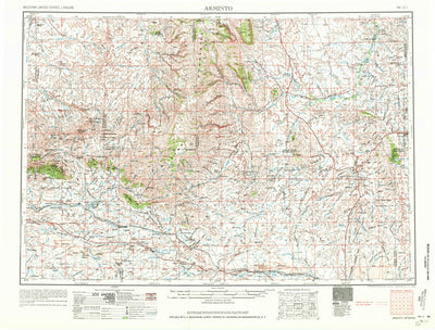 United States Geological Survey Arminto, WY (1962, 250000-Scale) digital map