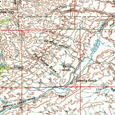 United States Geological Survey Arminto, WY (1962, 250000-Scale) digital map