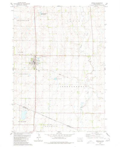 United States Geological Survey Armour, SD (1979, 24000-Scale) digital map