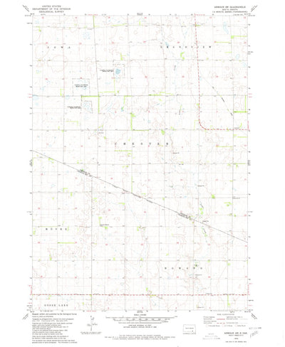 United States Geological Survey Armour SW, SD (1979, 24000-Scale) digital map