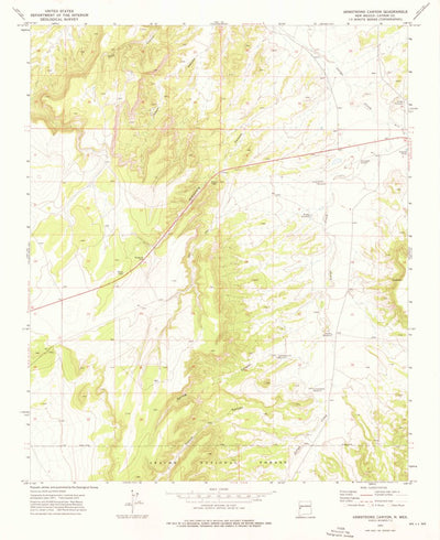 United States Geological Survey Armstrong Canyon, NM (1972, 24000-Scale) digital map