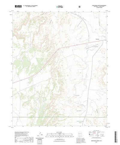 United States Geological Survey Armstrong Canyon, NM (2023, 24000-Scale) digital map
