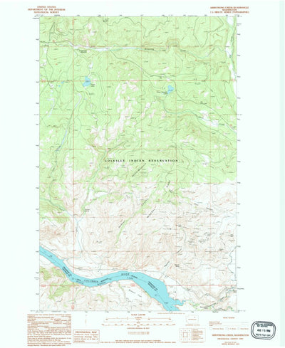United States Geological Survey Armstrong Creek, WA (1989, 24000-Scale) digital map