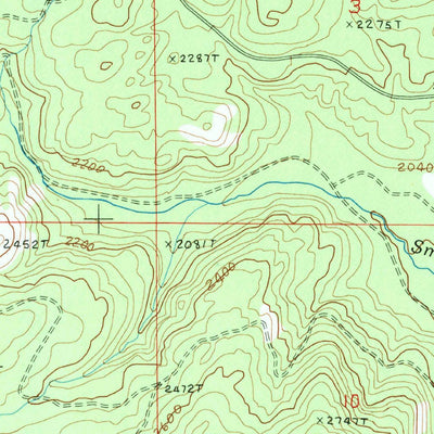 United States Geological Survey Armstrong Creek, WA (1989, 24000-Scale) digital map