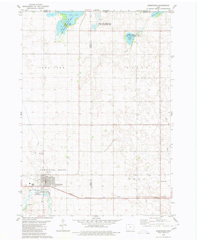 United States Geological Survey Armstrong, IA (1980, 24000-Scale) digital map