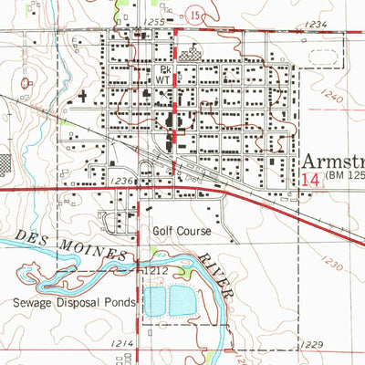 United States Geological Survey Armstrong, IA (1980, 24000-Scale) digital map