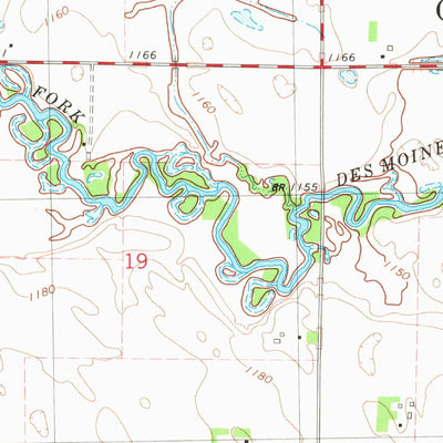 United States Geological Survey Armstrong SE, IA (1980, 24000-Scale) digital map