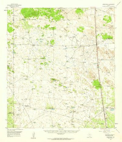 United States Geological Survey Armstrong, TX (1956, 62500-Scale) digital map