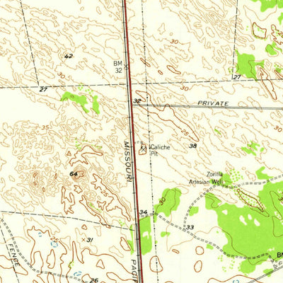 United States Geological Survey Armstrong, TX (1956, 62500-Scale) digital map