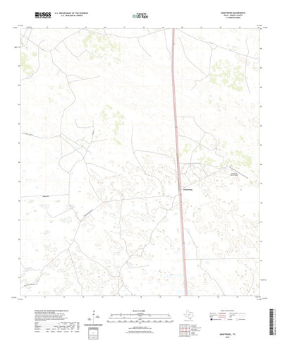 United States Geological Survey Armstrong, TX (2022, 24000-Scale) digital map