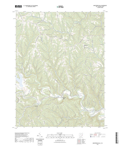 United States Geological Survey Armstrongs Mills, OH (2023, 24000-Scale) digital map