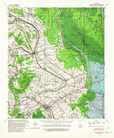 United States Geological Survey Arnaudville, LA (1940, 62500-Scale) digital map