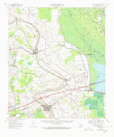 United States Geological Survey Arnaudville, LA (1970, 62500-Scale) digital map