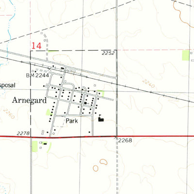United States Geological Survey Arnegard, ND (1978, 24000-Scale) digital map