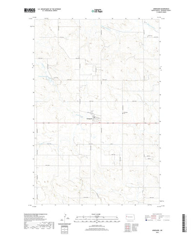 United States Geological Survey Arnegard, ND (2020, 24000-Scale) digital map