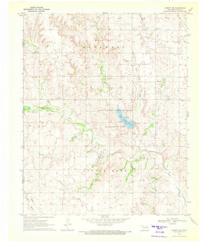 United States Geological Survey Arnett SW, OK (1970, 24000-Scale) digital map