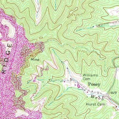 United States Geological Survey Arnett, WV (1964, 24000-Scale) digital map