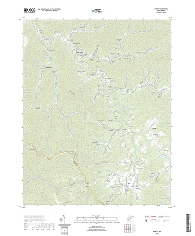 United States Geological Survey Arnett, WV (2023, 24000-Scale) digital map