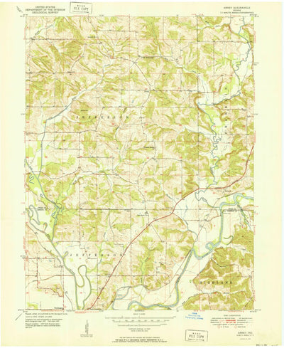 United States Geological Survey Arney, IN (1950, 24000-Scale) digital map