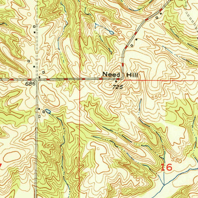 United States Geological Survey Arney, IN (1950, 24000-Scale) digital map