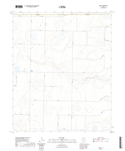 United States Geological Survey Arney, TX (2022, 24000-Scale) digital map